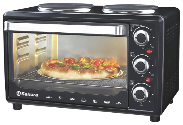 Мини-печь Sakura SA-7000HBK черная купить,NaN