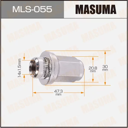 Гайка колесная Masuma mls-055 14x1.25 S-21  купить,NaN