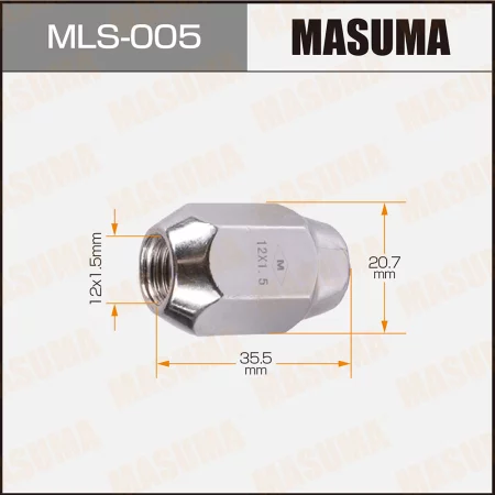 Гайка колесная Masuma mls-005 12x1.5 S-21 открытая купить,NaN