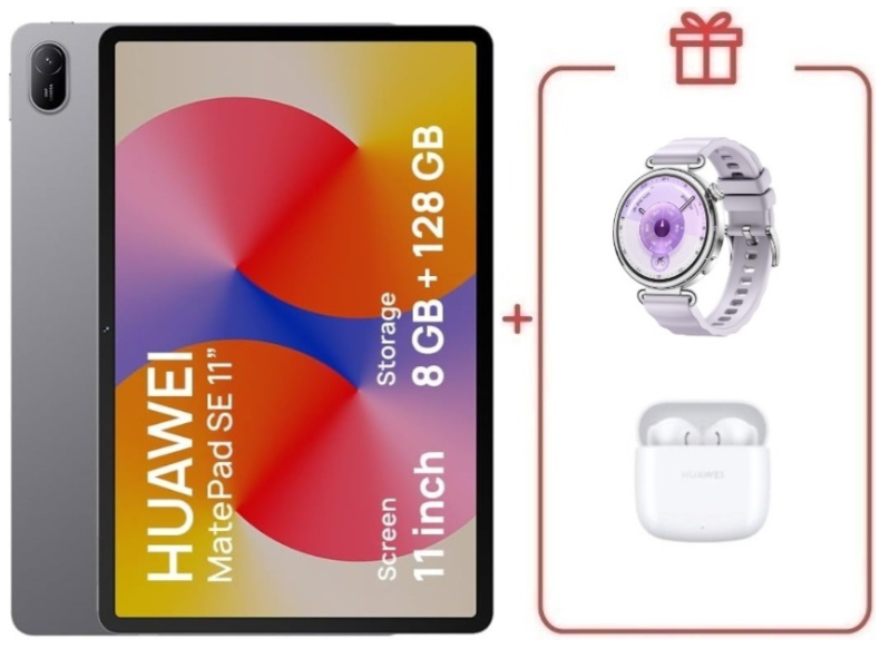 Планшет Huawei MatePad SE AGS6-W09 11 дюйм 8 Гб/128 Гб серый + подарок