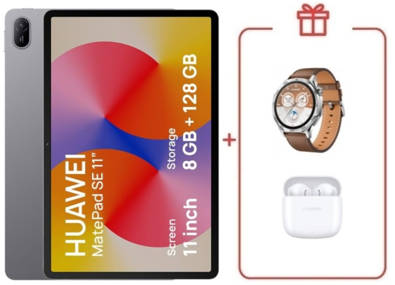 Планшет Huawei MatePad SE AGS6-W09 11 дюйм 8 Гб/128 Гб серый + подарок