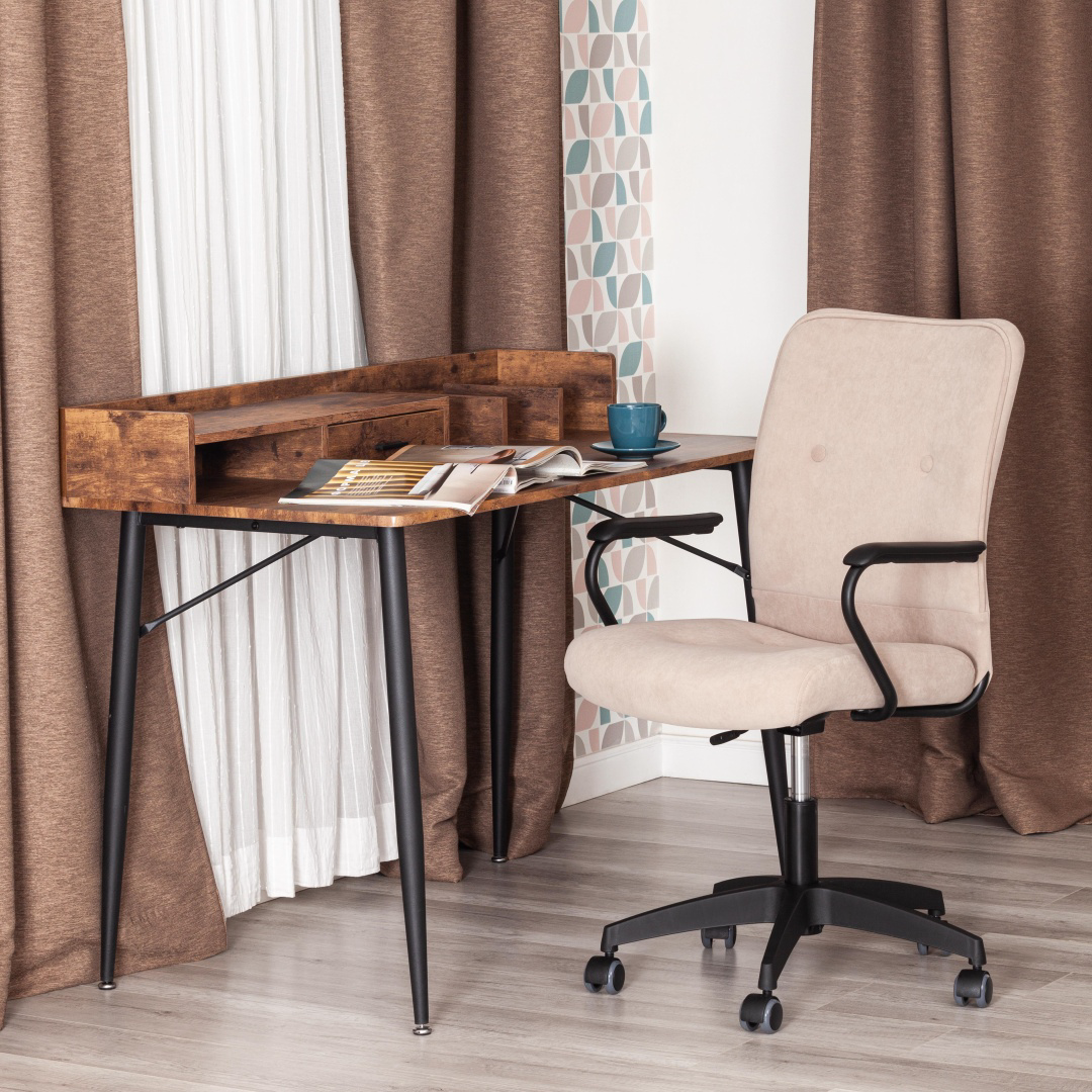 Офисное кресло Dominika Wind 21622 94-103х48х48см бежевый купить,NaN