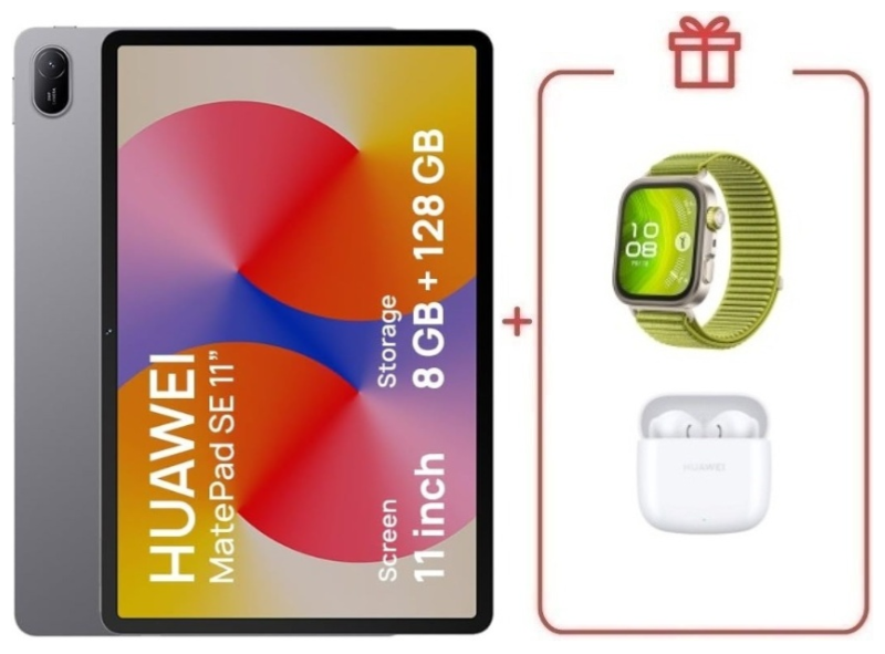 Планшет Huawei MatePad SE AGS6-W09 11 дюйм 8 Гб/128 Гб серый + подарок