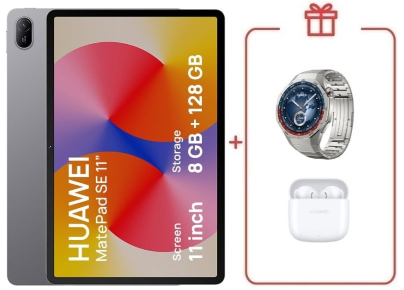 Планшет Huawei MatePad SE AGS6-W09 11 дюйм 8 Гб/128 Гб серый + подарок