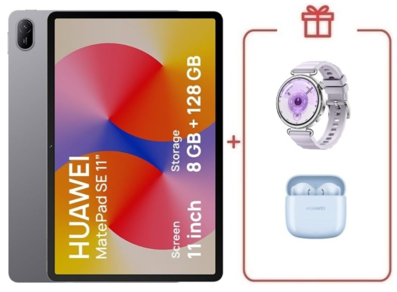 Планшет Huawei MatePad SE AGS6-W09 11 дюйм 8 Гб/128 Гб серый + подарок