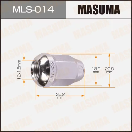 Гайка колесная Masuma mls-014 12x1.5 S-19  купить,NaN