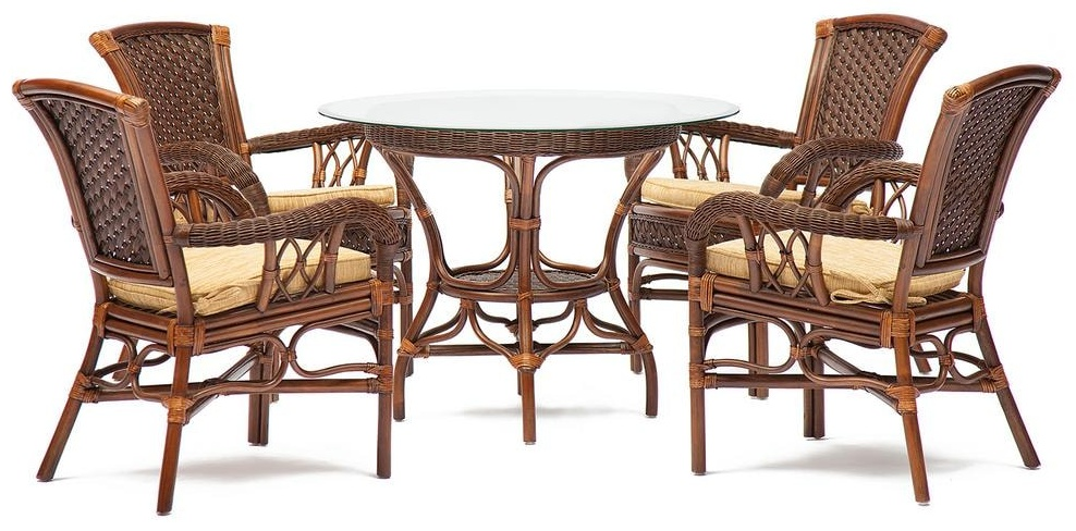 Комплект Tetchair 9 в 1 Andrea коричневый купить,NaN