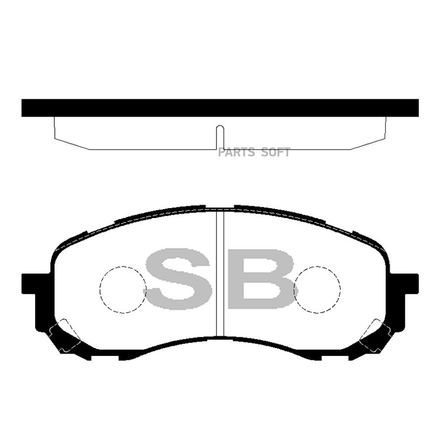 Колодки тормозные Sangsin SP1629 D7058 PN7493 купить,NaN