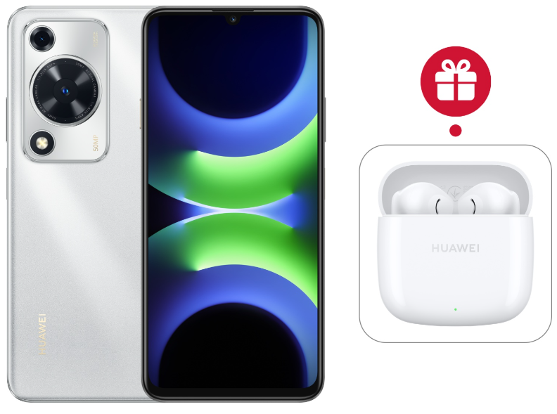 Смартфон Huawei Nova Y63 GFY-LX1 4/128Gb Silver + подарок купить,NaN
