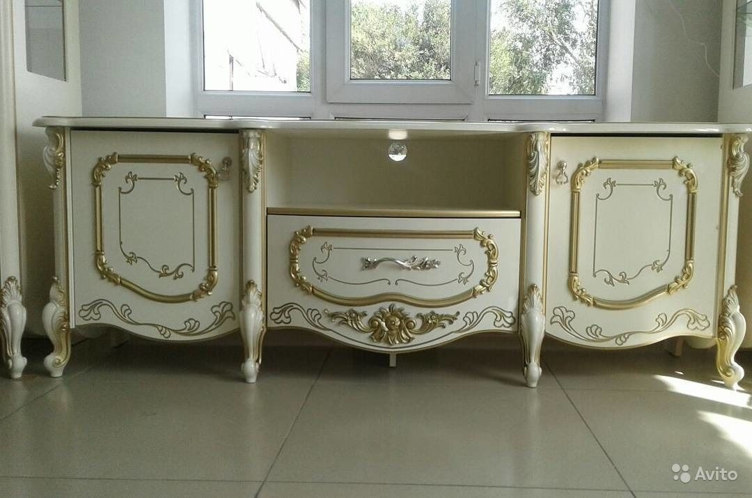 ТВ-тумба СлонимМебель Элиза 29638870043486 174x63.2x60см белый купить,NaN
