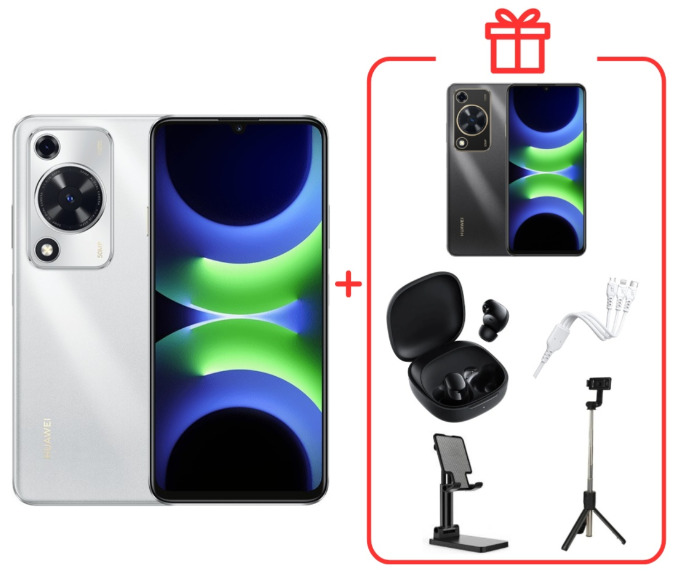 Смартфон Huawei Nova Y63 GFY-LX1 4/128Gb Silver + подарок купить,NaN