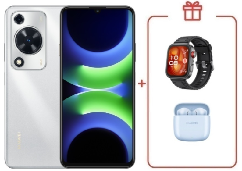 Смартфон Huawei Nova Y63 GFY-LX1 4/128Gb Silver + подарок купить,NaN