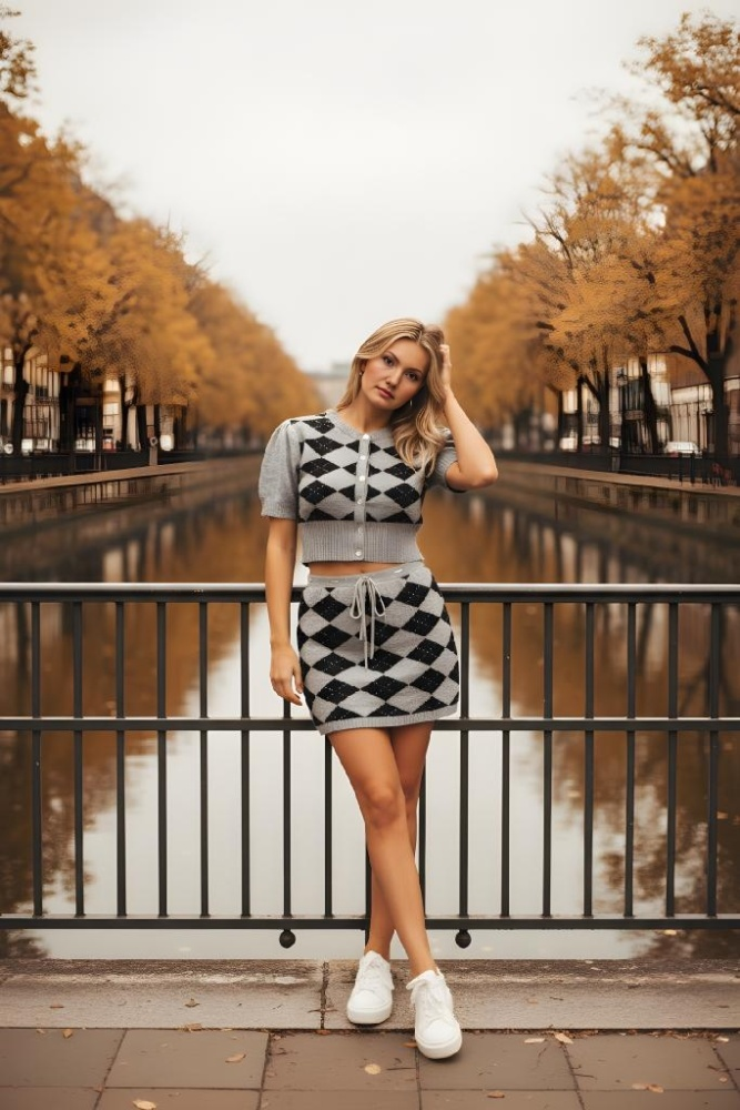 Повседневный костюм Dominika 4324 светло-серый 46 купить,NaN