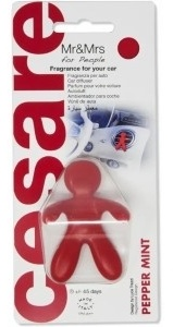 Ароматизатор автомобильный Mr&Mrs Cesare Pepper Mint CPP013 красный