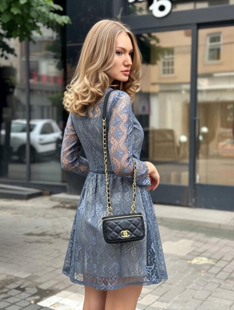 Платье вечернее Dominika 1948 серое 44 купить,NaN