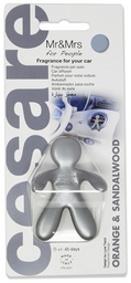 Ароматизатор автомобильный Mr&Mrs Cesare Orange & Sandalwood COF09 серый
