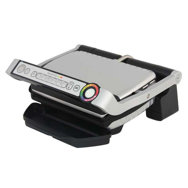 Гриль Tefal GC712D34 Optigrill+ серебристый купить,NaN