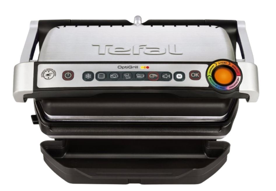Гриль Tefal GC712D34 Optigrill+ серебристый купить,NaN