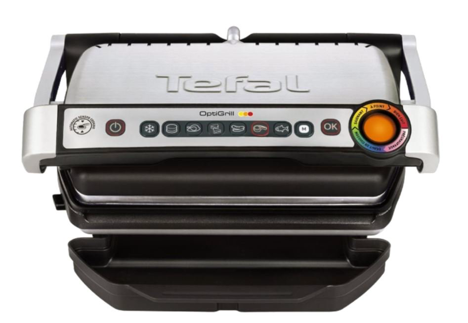 Гриль Tefal GC712D34 Optigrill+ серебристый купить,NaN