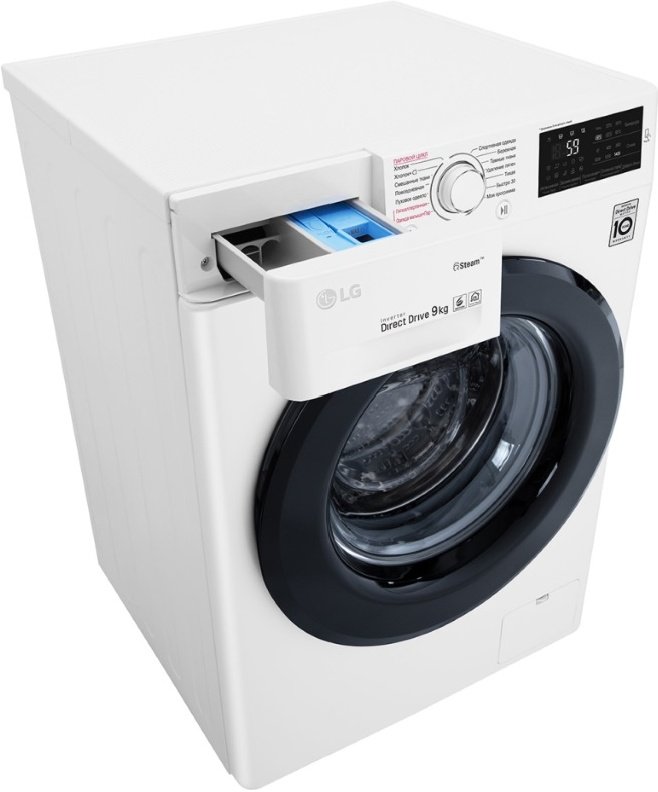 Стиральная машина LG F4M5VS6W белая купить,0