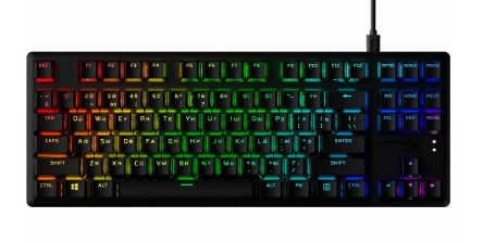Клавиатура HyperX Alloy Origins PBT HX Aqua TKL 639N9AA черная