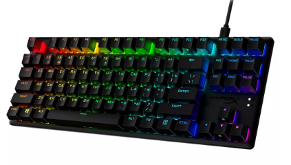 Клавиатура HyperX Alloy Origins PBT HX Aqua TKL 639N9AA черная купить,0