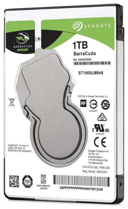 Жесткий диск HDD Seagate Barracuda ST1000LM049 1Tb