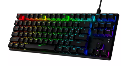 Клавиатура HyperX Alloy Origins Core PBT HX Red TKL 639N7AA черная - ForteMarket Клавиатура HyperX Alloy Origins Core PBT HX Red TKL 639N7AA черная купить,0