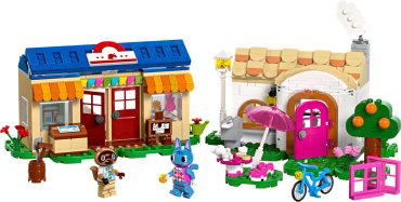 Конструктор LEGO Animal Crossing Ущелье Нука и дом Рози, деталей 535 шт