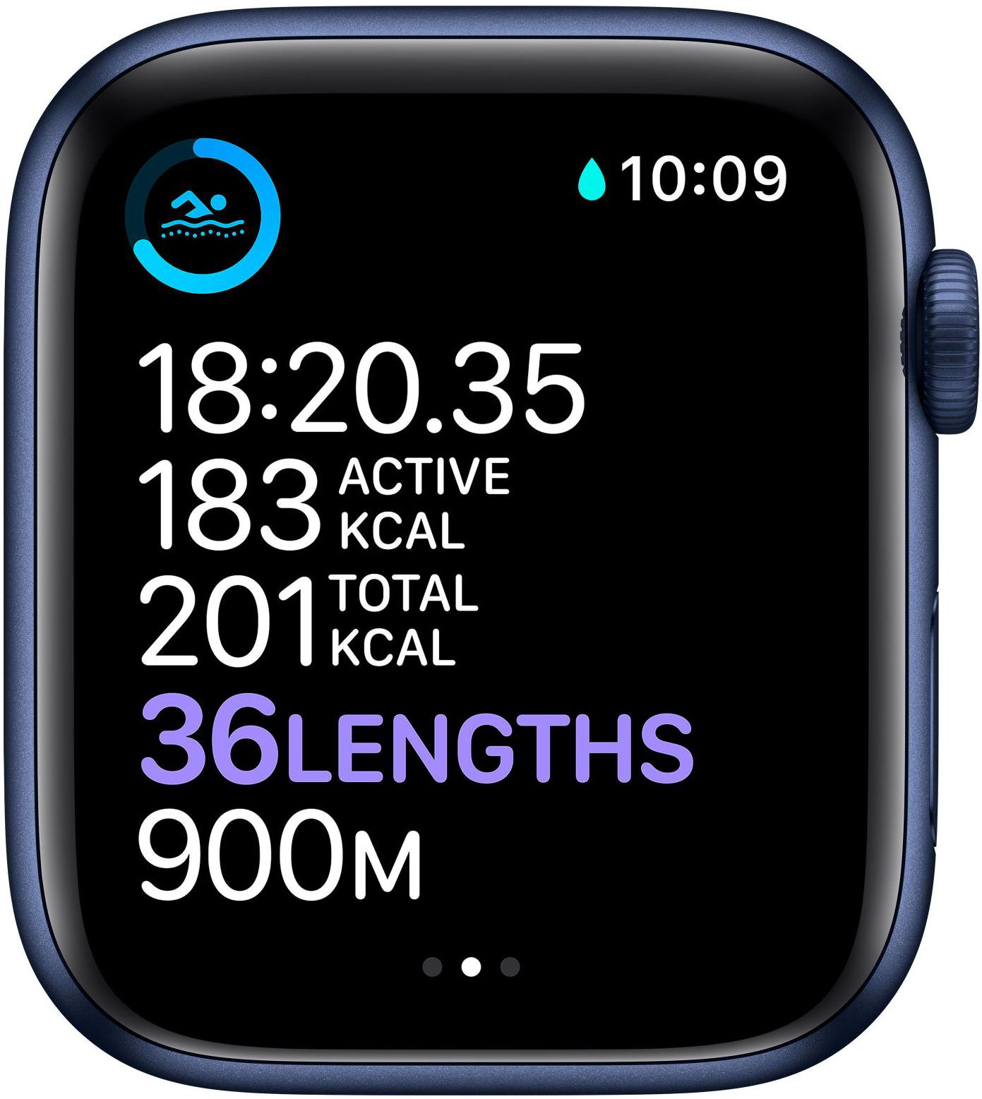 Смарт-часы Apple Watch Series 6 44mm M00J3 Sport Band Deep Navy-Blue купить,NaN