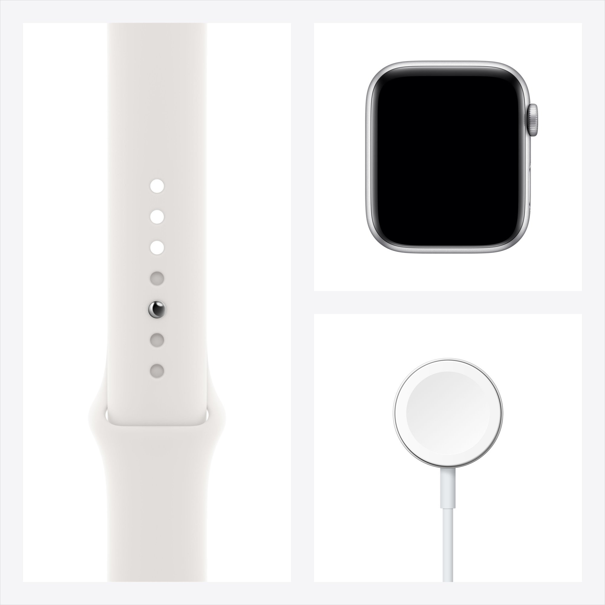 Смарт-часы Apple Watch Series 6 44mm M00D3 Sport Band Silver-White  купить,NaN