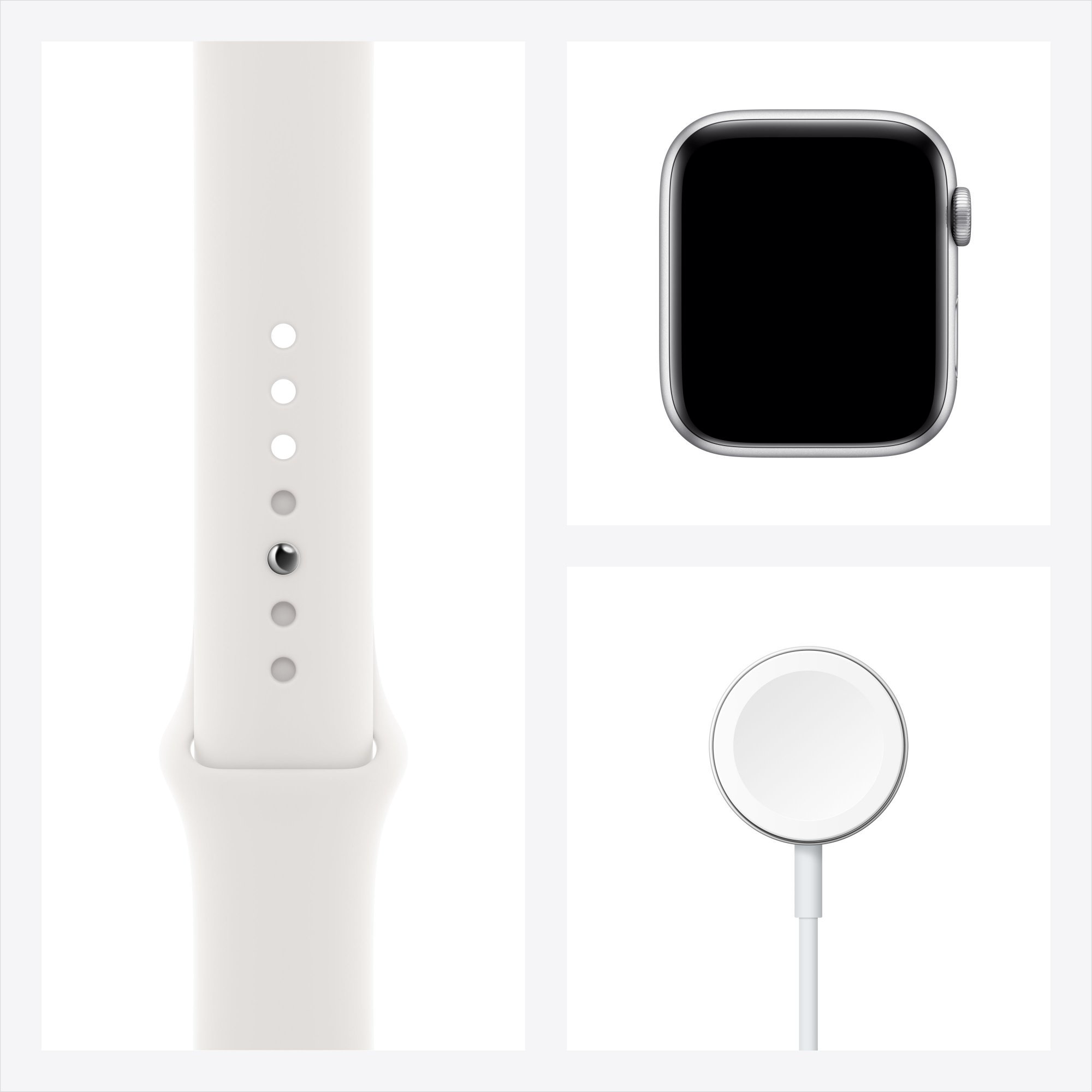 Смарт-часы Apple Watch Series 6 44mm M00D3 Sport Band Silver-White  купить,NaN