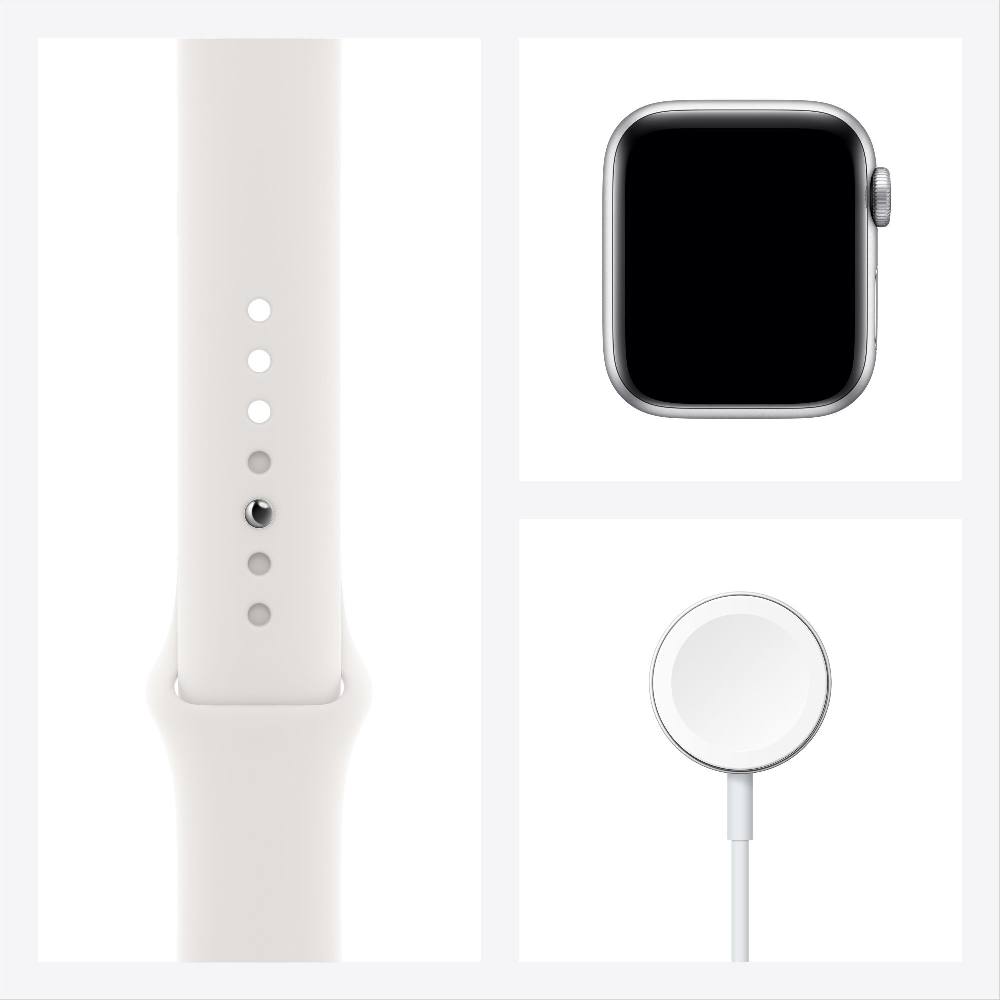 Смарт-часы Apple Watch Series 6 40mm MG283 Sport Band White-Silver купить,NaN