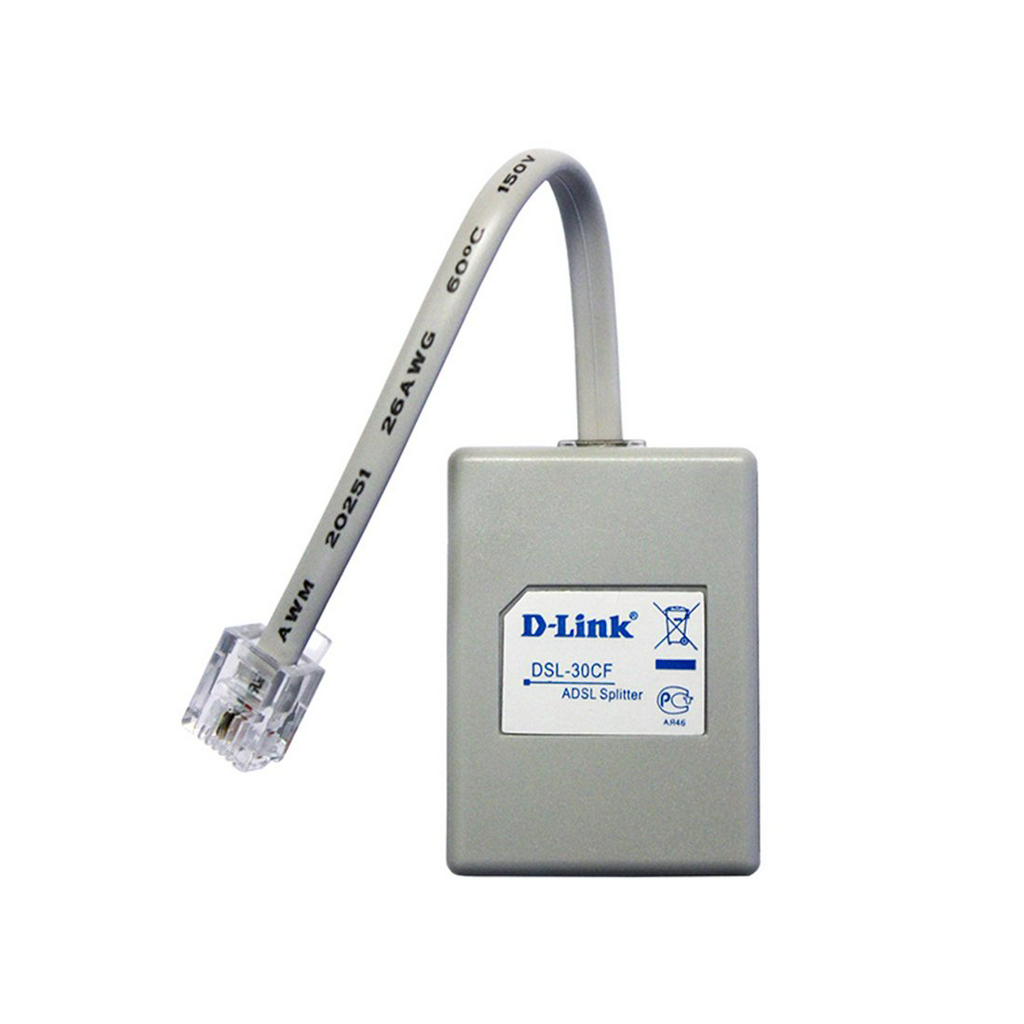  ADSL Сплиттер D-Link DSL-30CF/RS серый