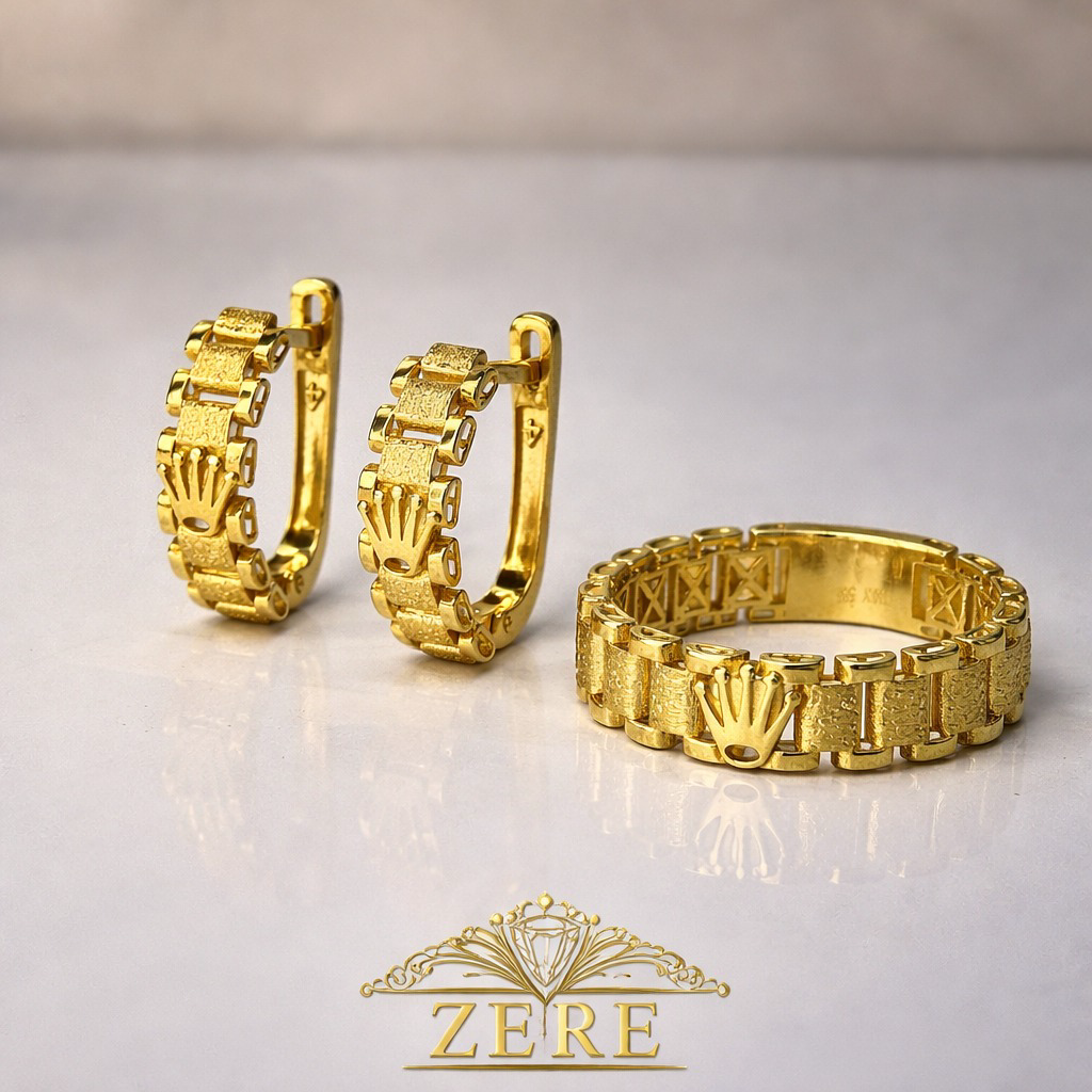 Комплект Zere ZR210306 золото 6.23гр 19р