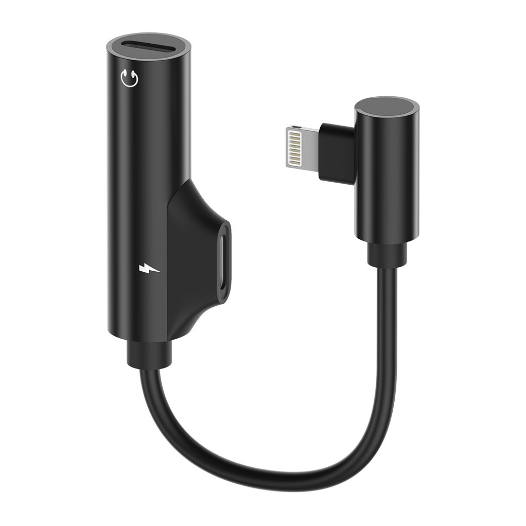 Переходник Olmio Dual Lightning черный