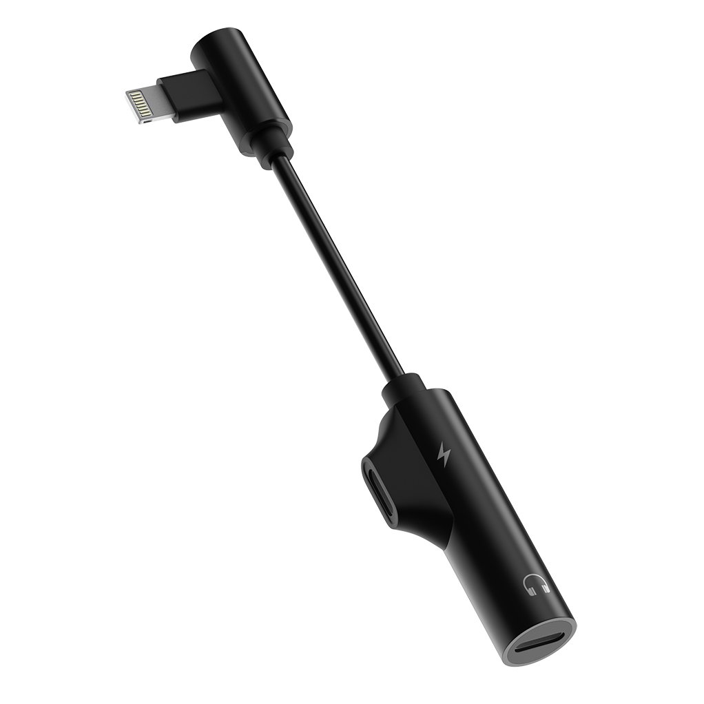 Переходник Olmio Dual Lightning черный - ForteMarket Переходник Olmio Dual Lightning черный купить,0