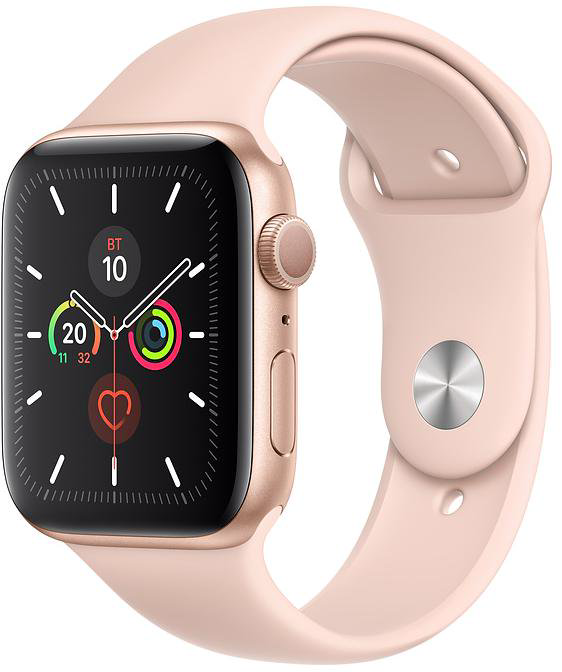 Смарт часы Apple Watch Series 5 44mm MWVE2LL Gold Aluminium with Pink Sand Sport Band  купить,NaN