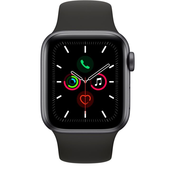 Смарт-часы Apple Watch Series 5 40mm MWV82 Aluminium Case with Black Sport Band Space Grey