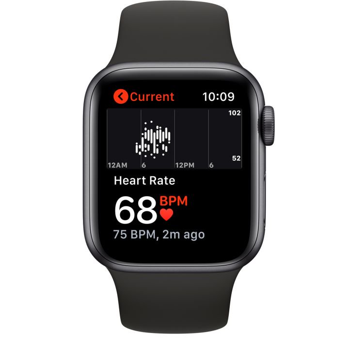Смарт-часы Apple Watch Series 5 40mm MWV82 Aluminium Case with Black Sport Band Space Grey