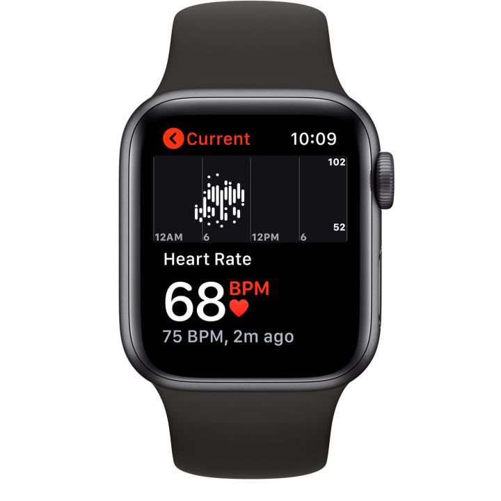 Смарт-часы Apple Watch Series 5 40mm MWV82 Aluminium Case with Black Sport Band Space Grey купить,NaN