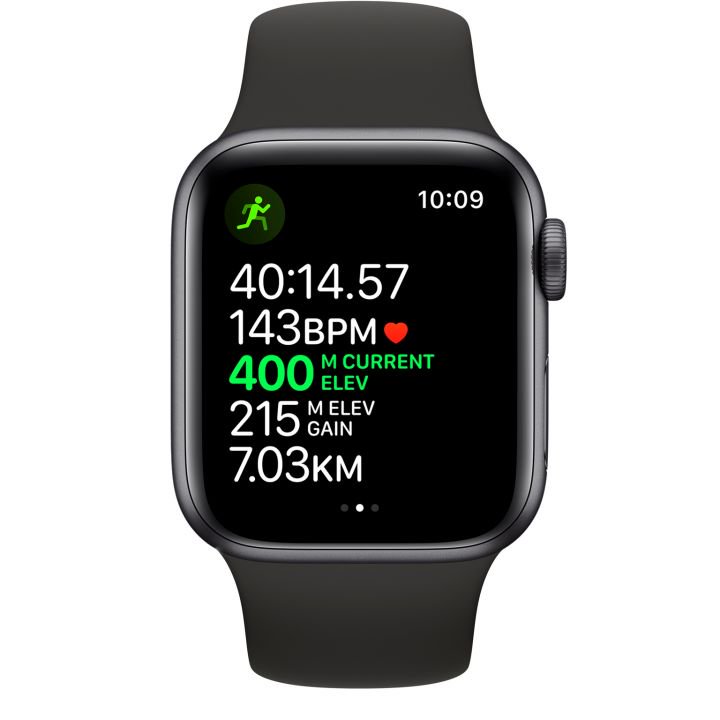 Смарт-часы Apple Watch Series 5 40mm MWV82 Aluminium Case with Black Sport Band Space Grey