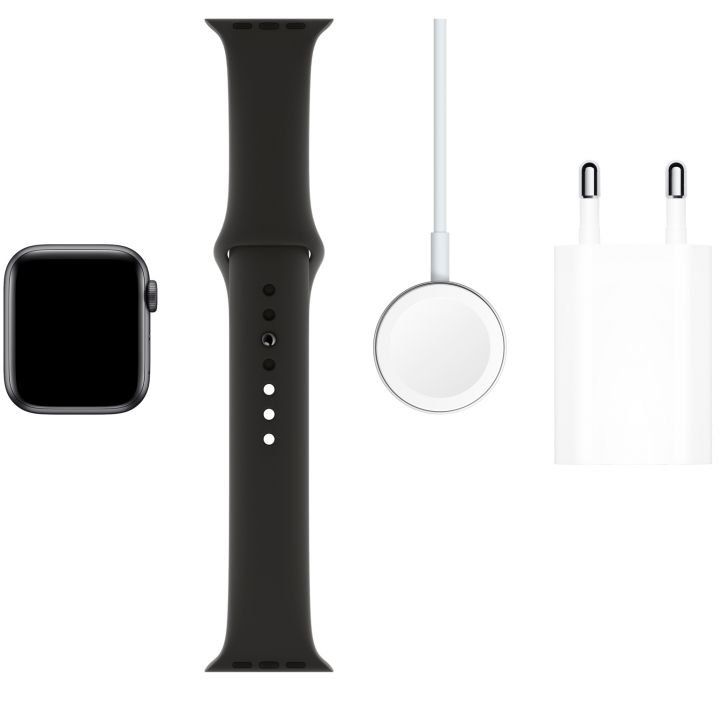 Смарт-часы Apple Watch Series 5 40mm MWV82 Aluminium Case with Black Sport Band Space Grey купить,NaN