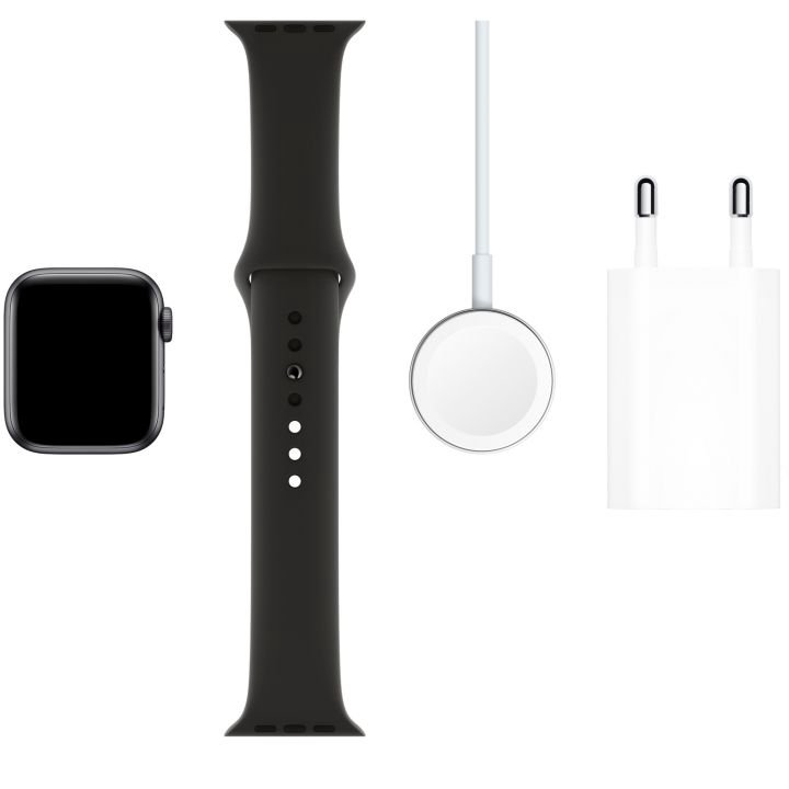 Смарт-часы Apple Watch Series 5 40mm MWV82 Aluminium Case with Black Sport Band Space Grey купить,NaN