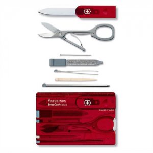 Карта швейцарская Victorinox 0.7100.T красная купить,NaN