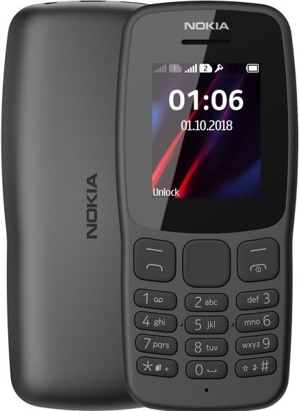 Мобильный телефон Nokia 106 DS Dark Grey