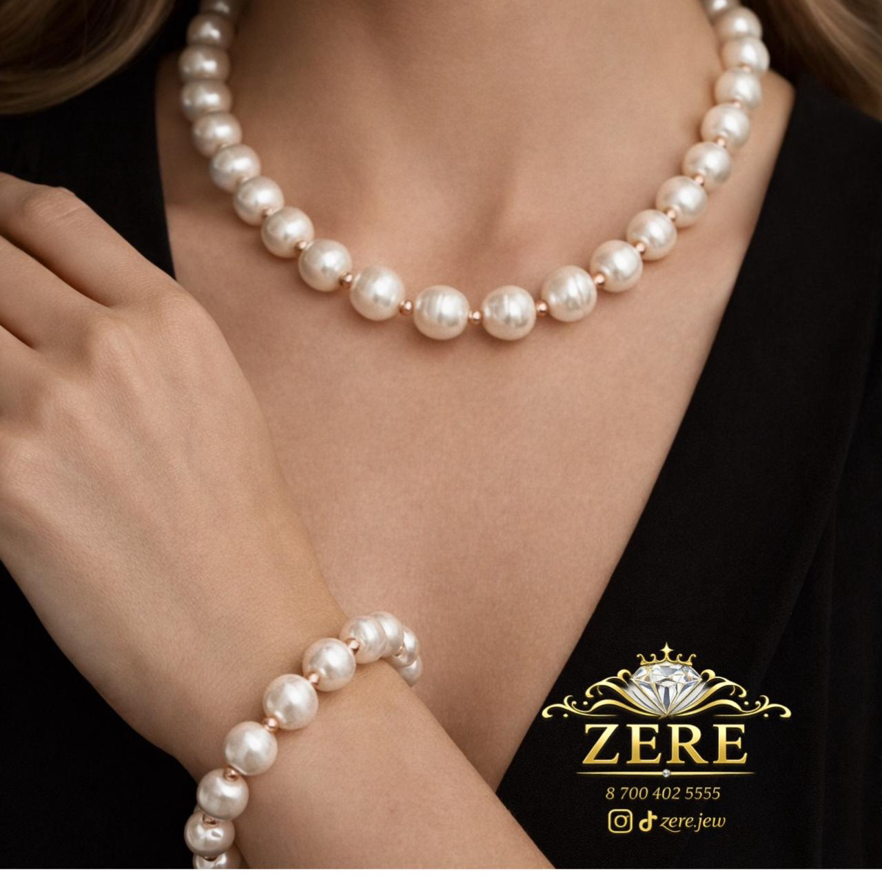 Комплект Zere ZR210326 серебро жемчуг 21.15гр купить,48000