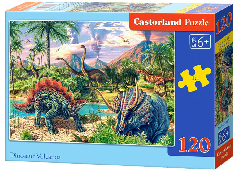 Пазлы Castorland Динозавры Midi 120 деталей  купить,NaN