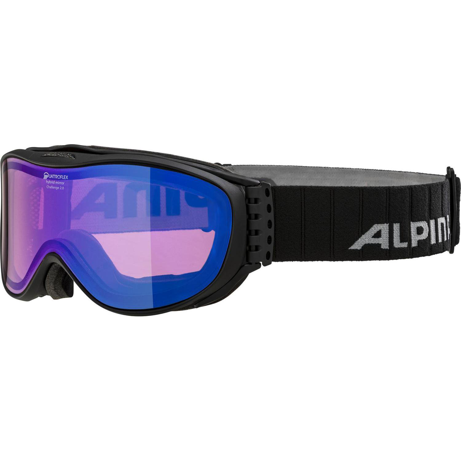 Маска горнолыжная Alpina Challenge 2.0 QM black matt купить,NaN