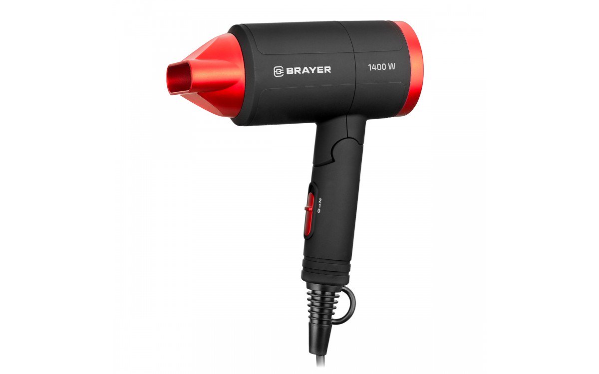 Фен Brayer BR3040RD черно-красный